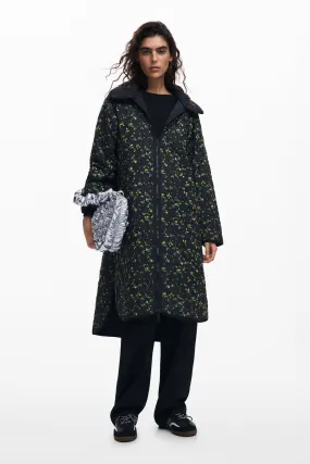Desigual Reversible long padded coat