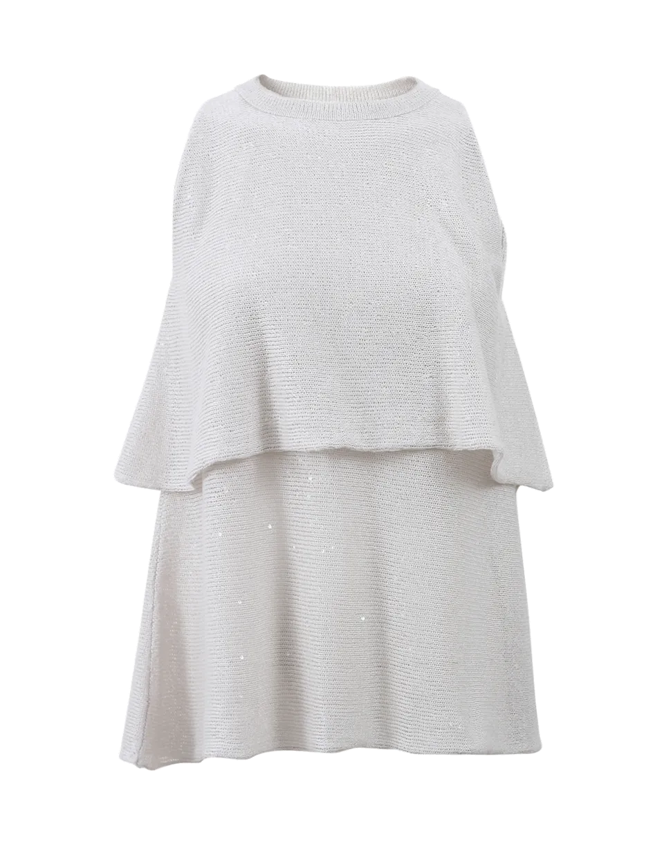 Double Layer Paillette Knit Top