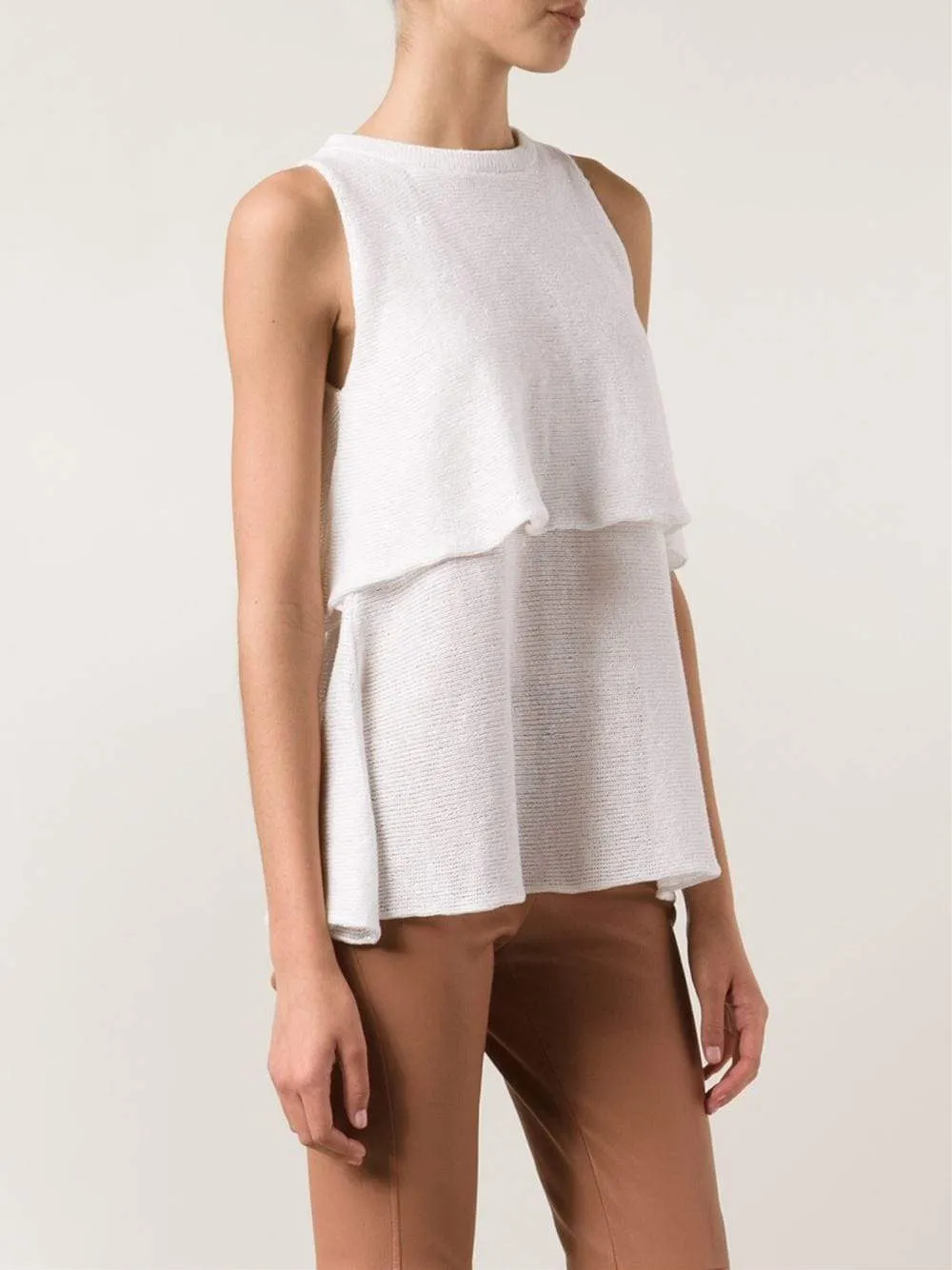 Double Layer Paillette Knit Top
