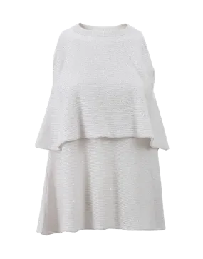Double Layer Paillette Knit Top