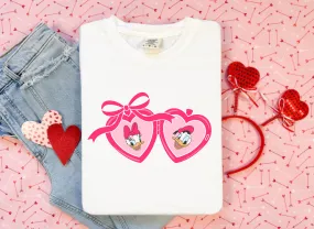 Duck Love Heart Coquette Locket Shirt