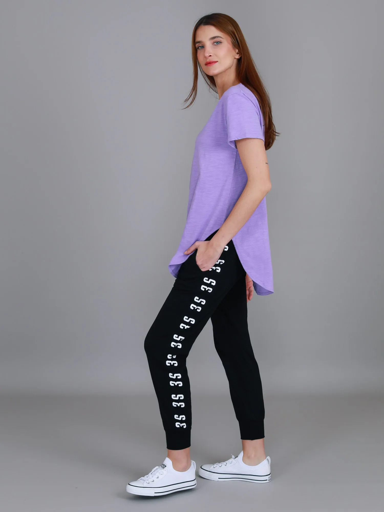 Elwood Curved Hem T Shirt