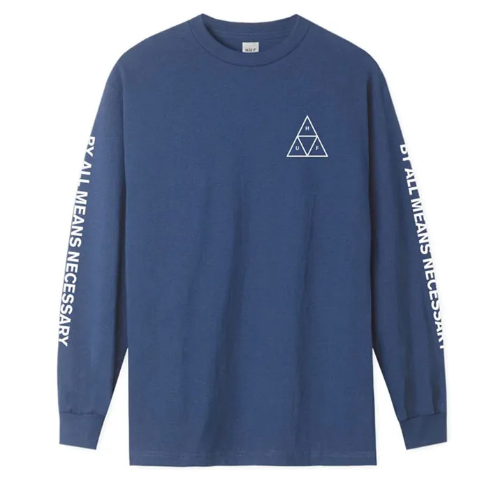 ESSENTIALS TT L/S TEE　INSIGNIA BLUE