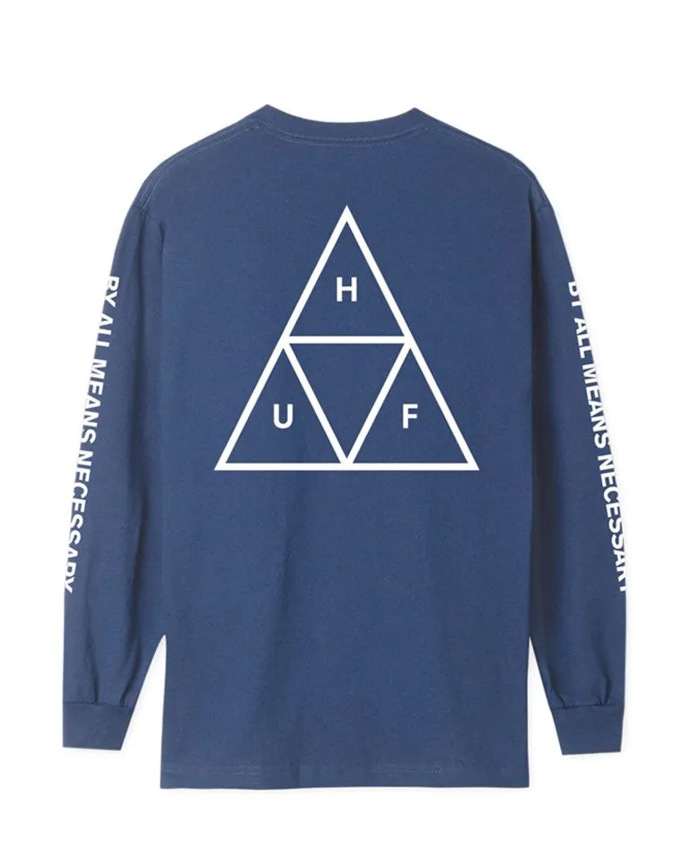 ESSENTIALS TT L/S TEE　INSIGNIA BLUE