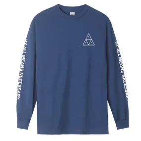 ESSENTIALS TT L/S TEE　INSIGNIA BLUE