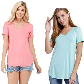 Fitted V-Neck Tee