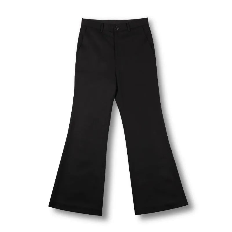 Flared Wool Trousers