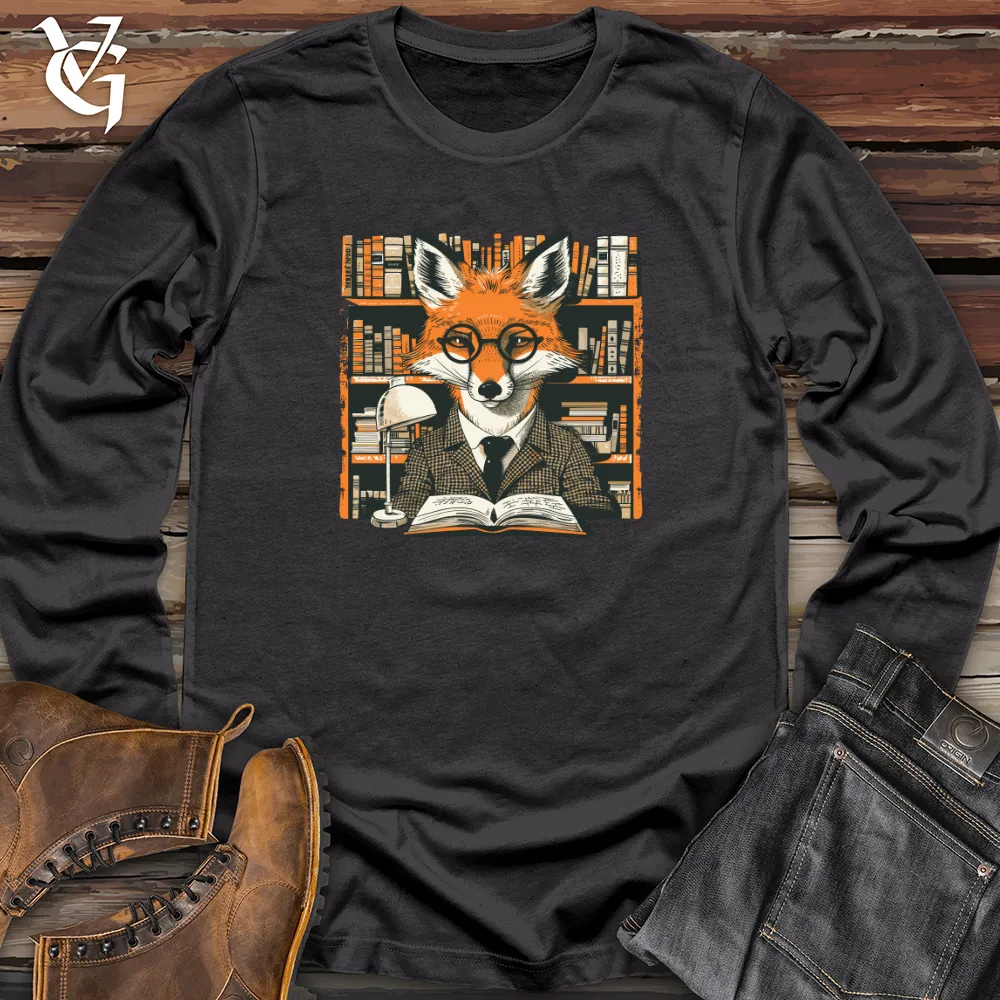 Fox Bibliophile Portrait Long Sleeve