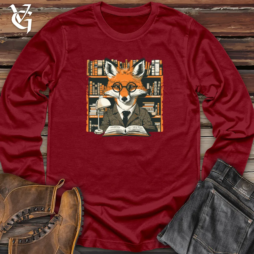 Fox Bibliophile Portrait Long Sleeve