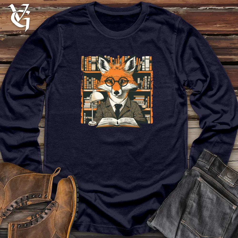 Fox Bibliophile Portrait Long Sleeve