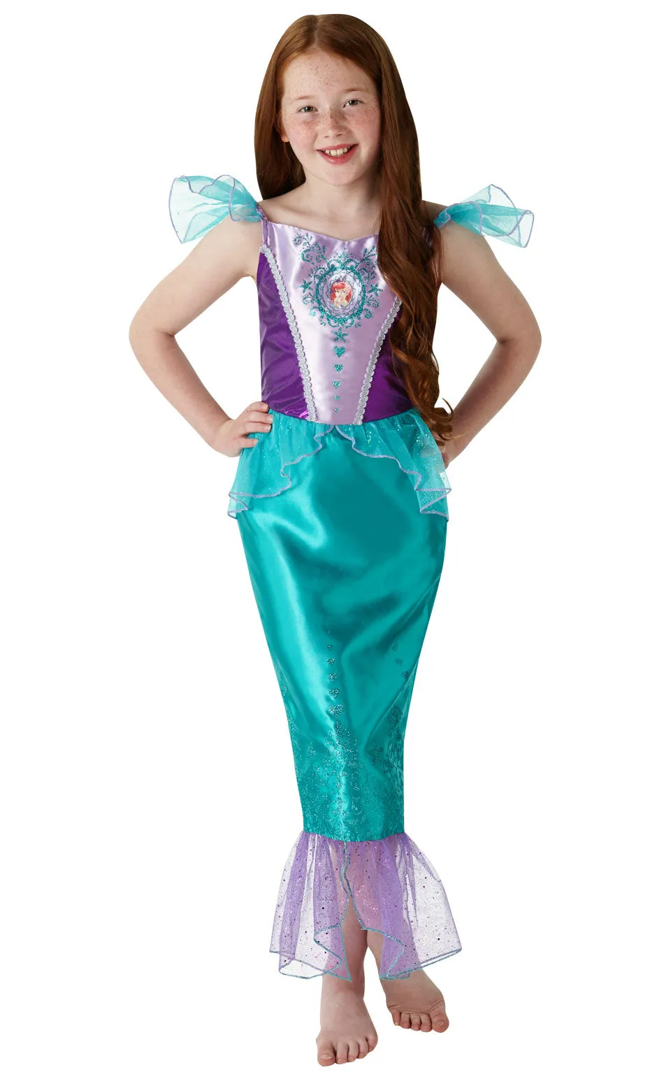 Gem Princess Ariel Costume Girls