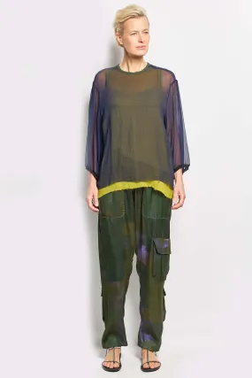 george silk georgette tee