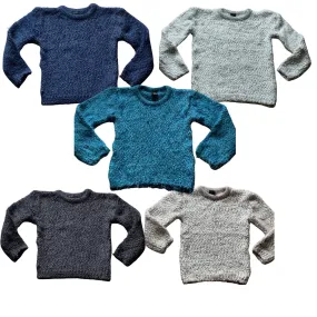 Girls Soft Textured Bubble Tight Knitted Warm Jumpers