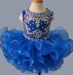Glitz Beaded Bodice Little Miss/Toddler/Infant Cupcake Pageant Dress