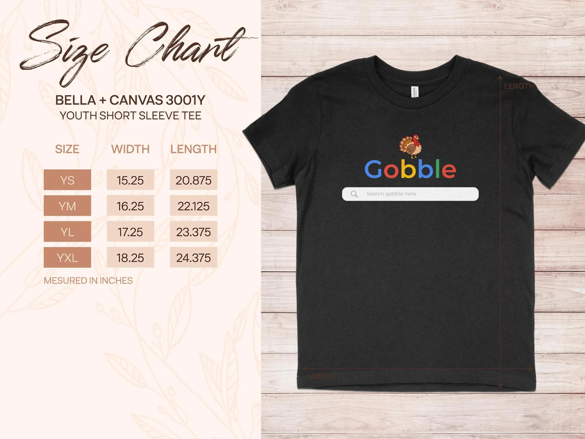 Gobble Google Prompt Shirt,Tank, Sweatshirt and Matching Family Shirts. Perfect for a Fall, Autumn or Thanksgiving Gift