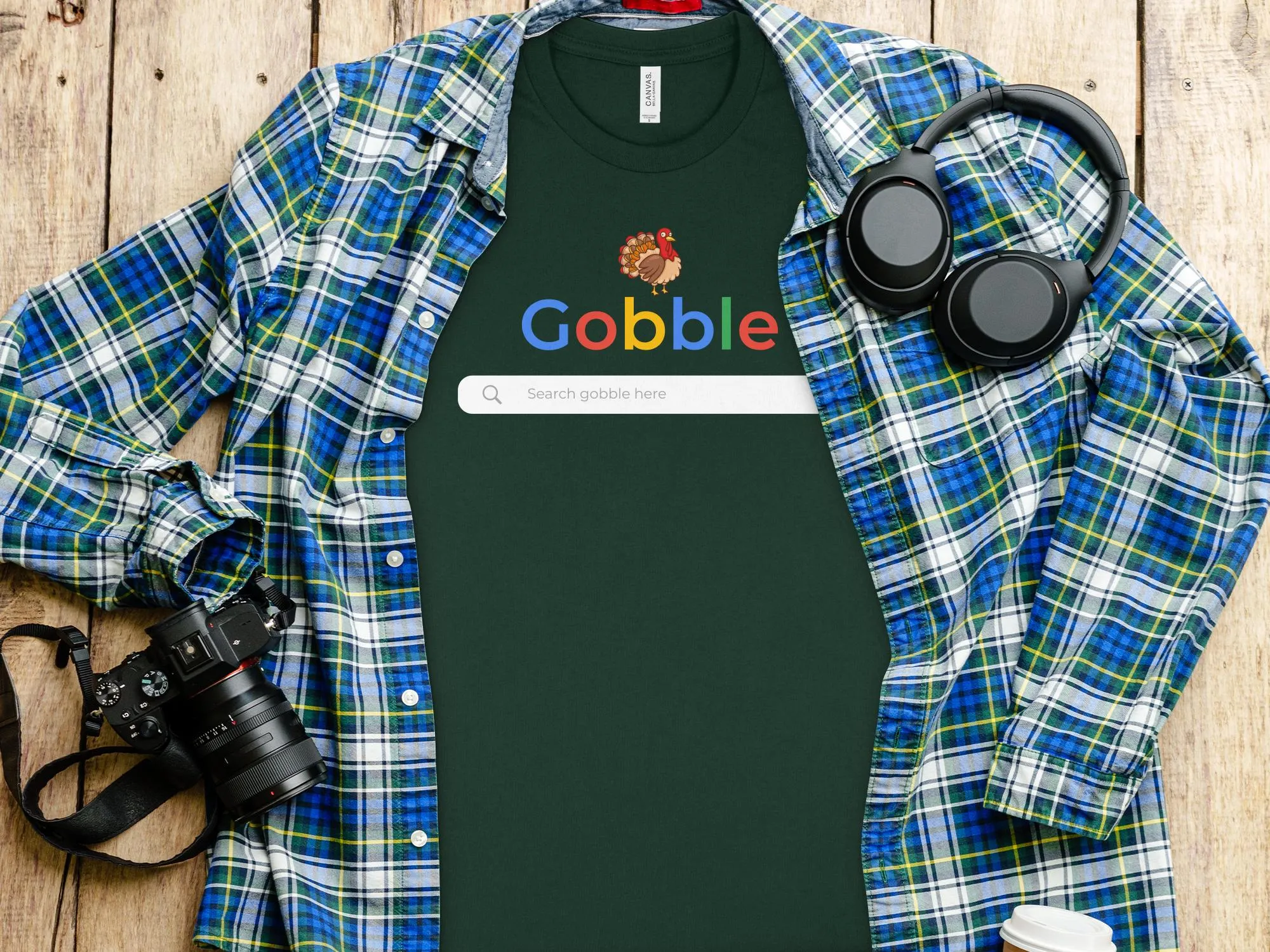 Gobble Google Prompt Shirt,Tank, Sweatshirt and Matching Family Shirts. Perfect for a Fall, Autumn or Thanksgiving Gift