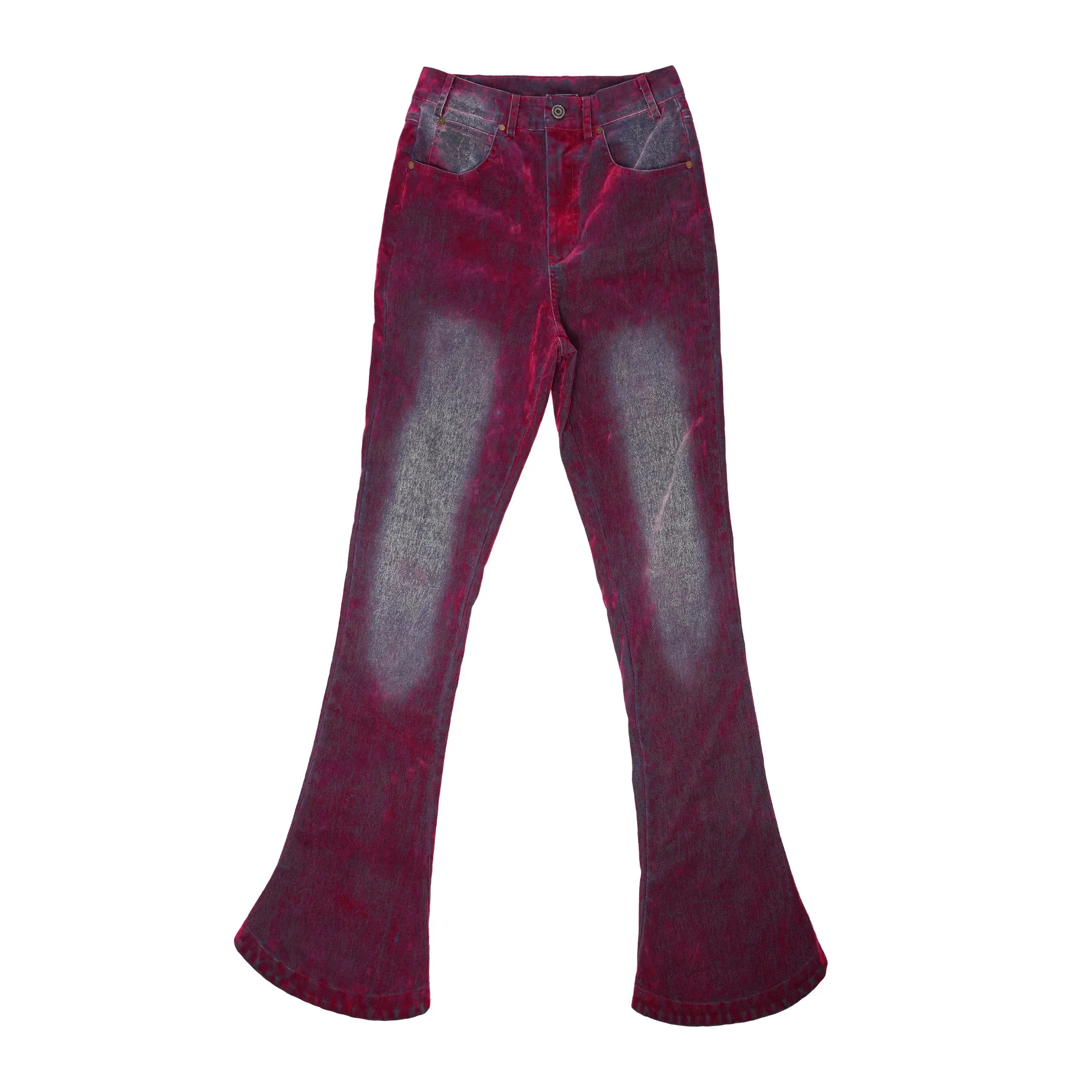 Gradient Flared Denim Pants