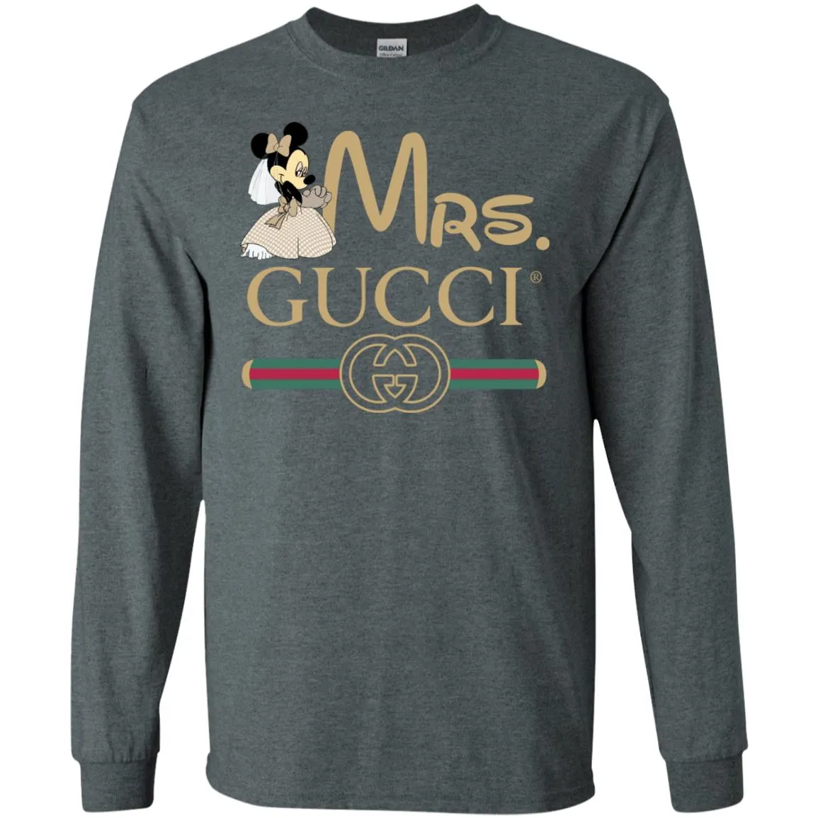 Gucci Couple Disney Minnie Valentine's Day T-shirt Men Long Sleeve Shirt