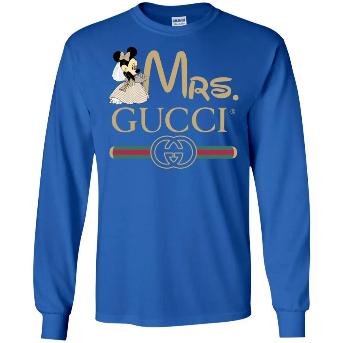 Gucci Couple Disney Minnie Valentine's Day T-shirt Men Long Sleeve Shirt
