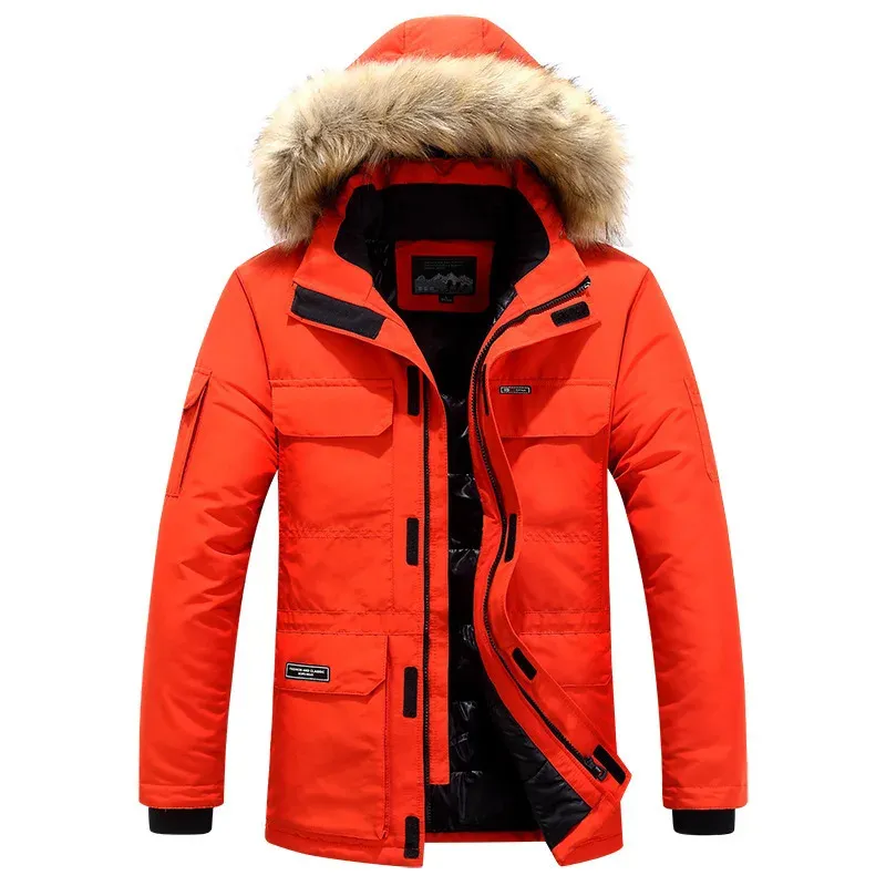 Harnord - Parka Winterjas Heren – Winddicht met Afneembare Capuchon en Bontkraag