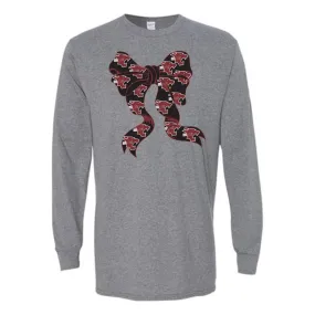 Hawley Bearcats - Bow Mascot Long Sleeve T-Shirt