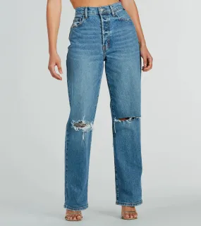 High Demand Distressed Boyfriend Denim Jeans