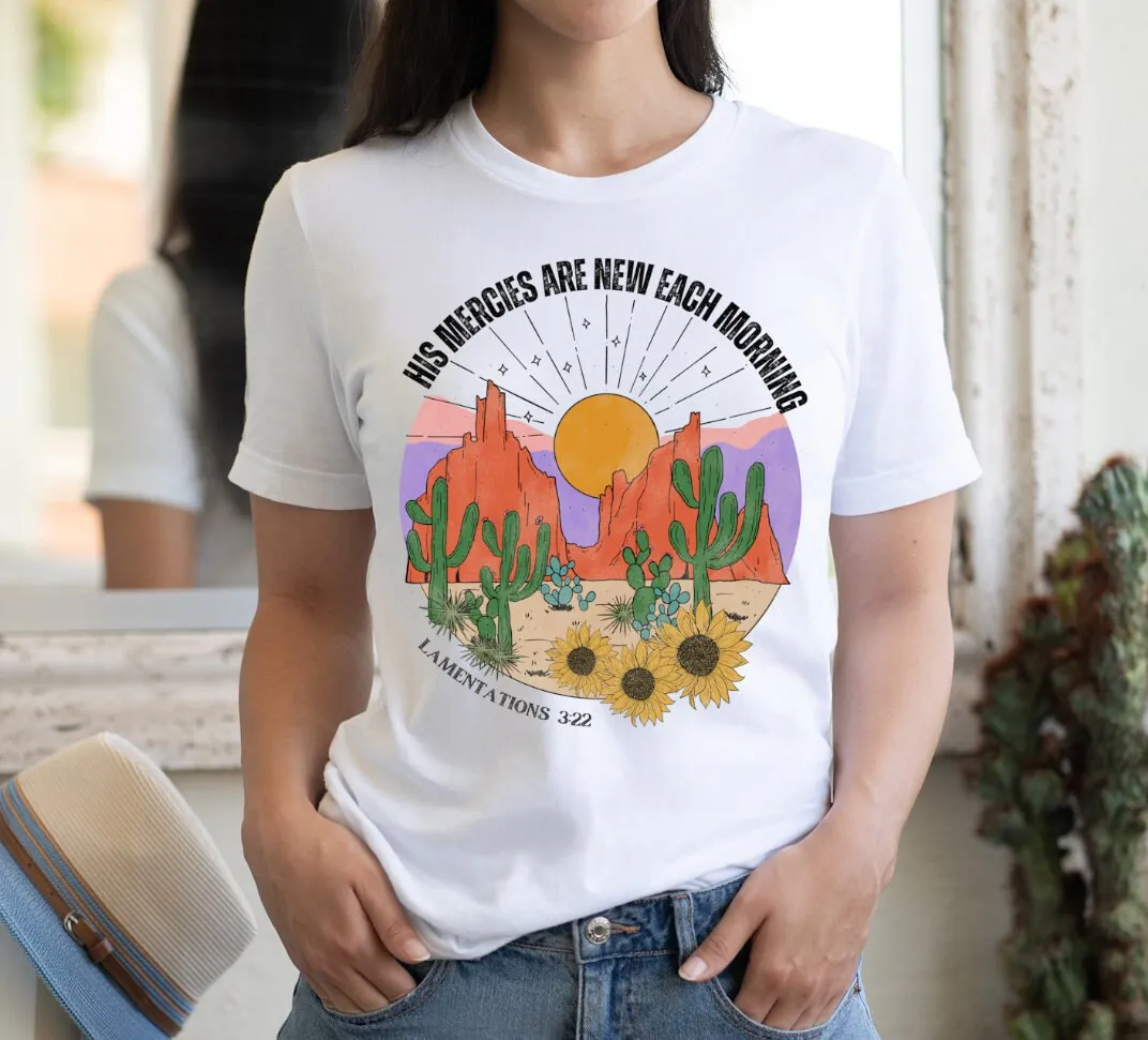 His Mercies Are New Each Morning Christian T-shirt