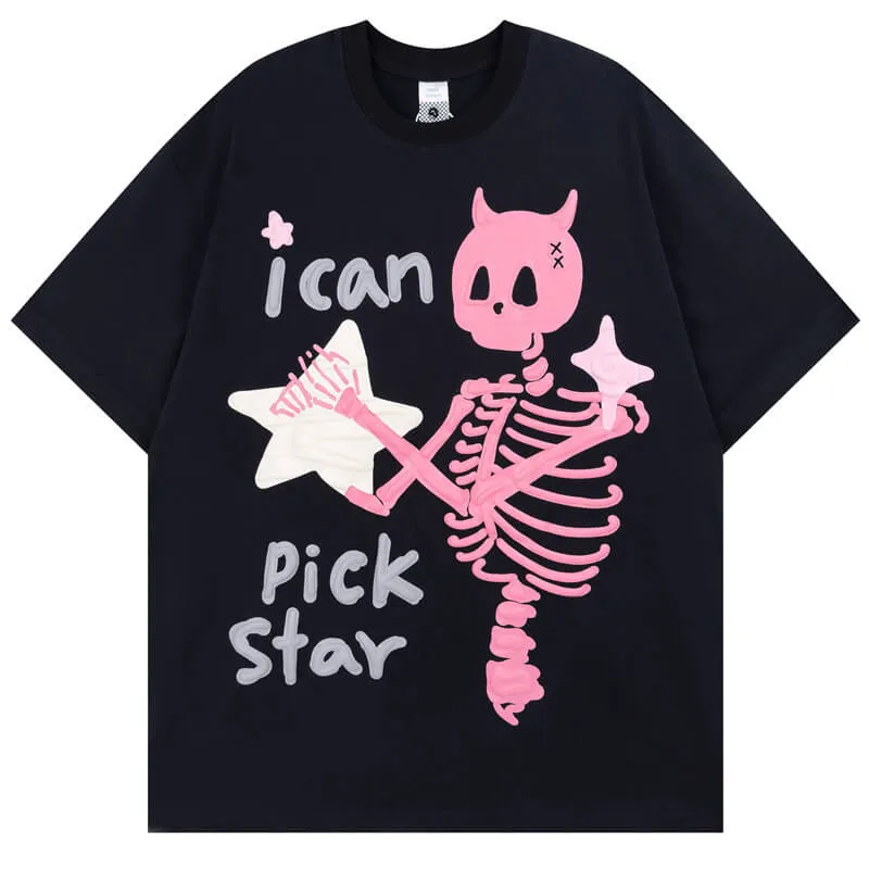I Can Pick Star Skull T-Shirt