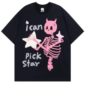 I Can Pick Star Skull T-Shirt