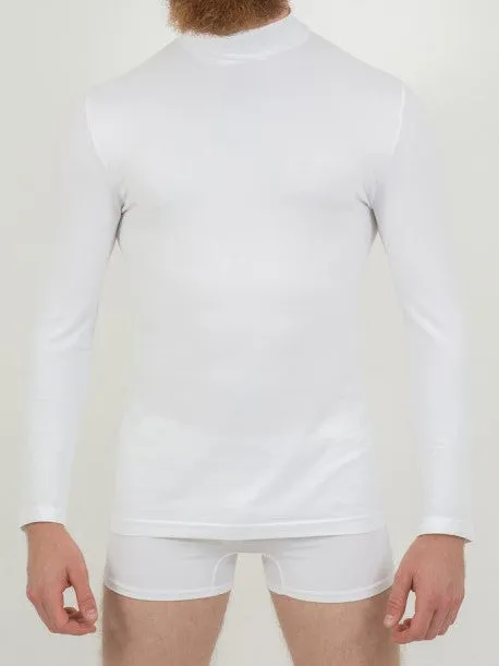 ISSIMO Mens Mock Neck Long Sleeve