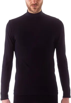 ISSIMO Mens Mock Neck Long Sleeve