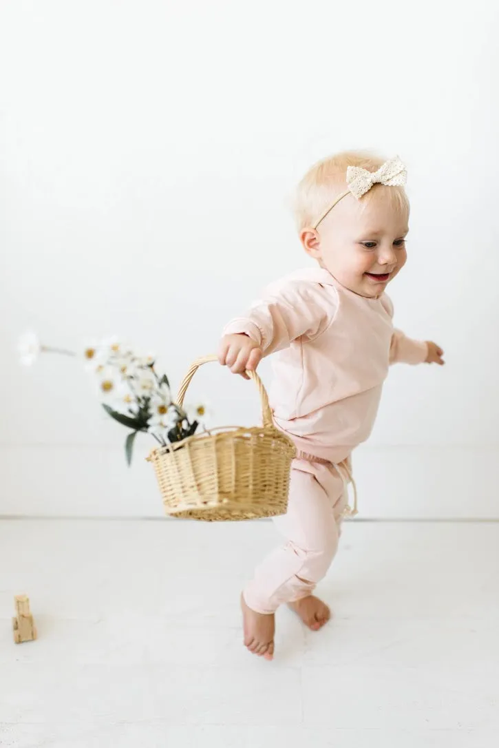 Joggers in Pale Blush