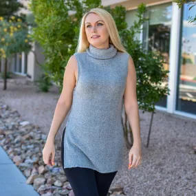 Keeping It Cozy Sleeveless Turtleneck Top