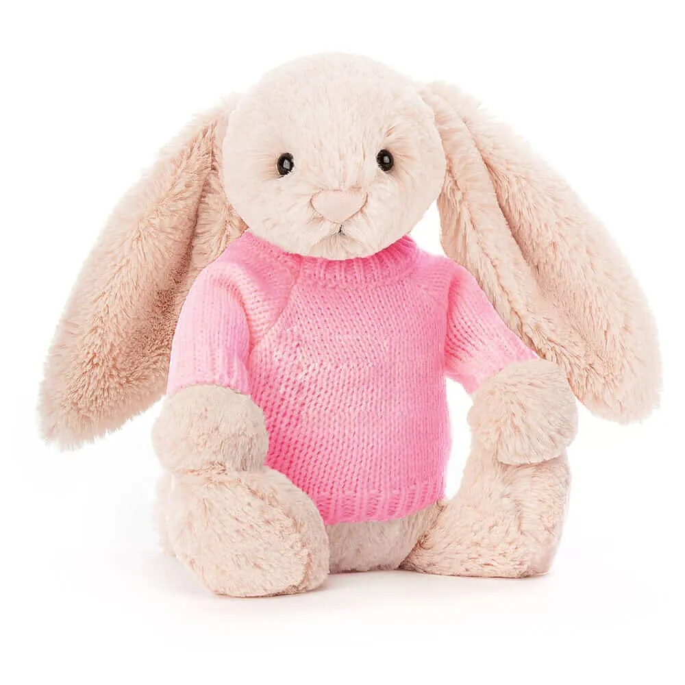 Knitted Jumper Pink - Fits Medium Bashful Jellycat (JUMPER ONLY)