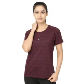 Kronos Raglan Grindle Striper | Women's | Crimson | KIBI Sports