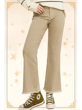 La Miel Soft Washed All Season Stretchy Pants in Tan