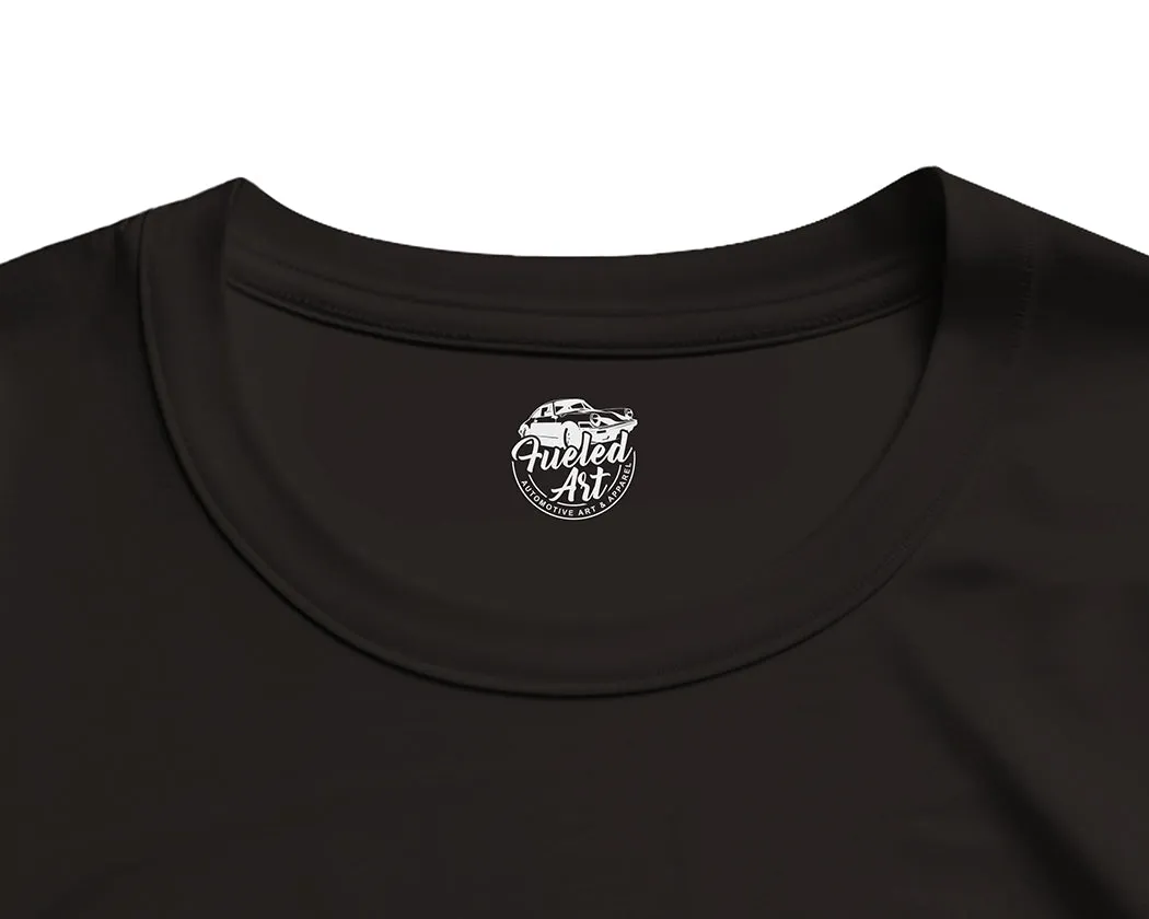 Lancia Stratos - Men's Oversized Rear Print Black T-shirt
