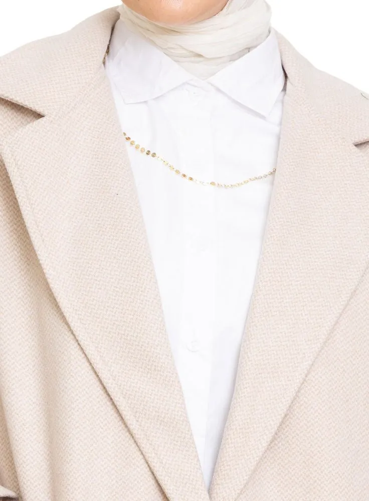 Latte RD-Jacquard Feather Blazer