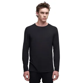 Le Bent Men's Core 200 Lightweight Crew Top 2025 Black