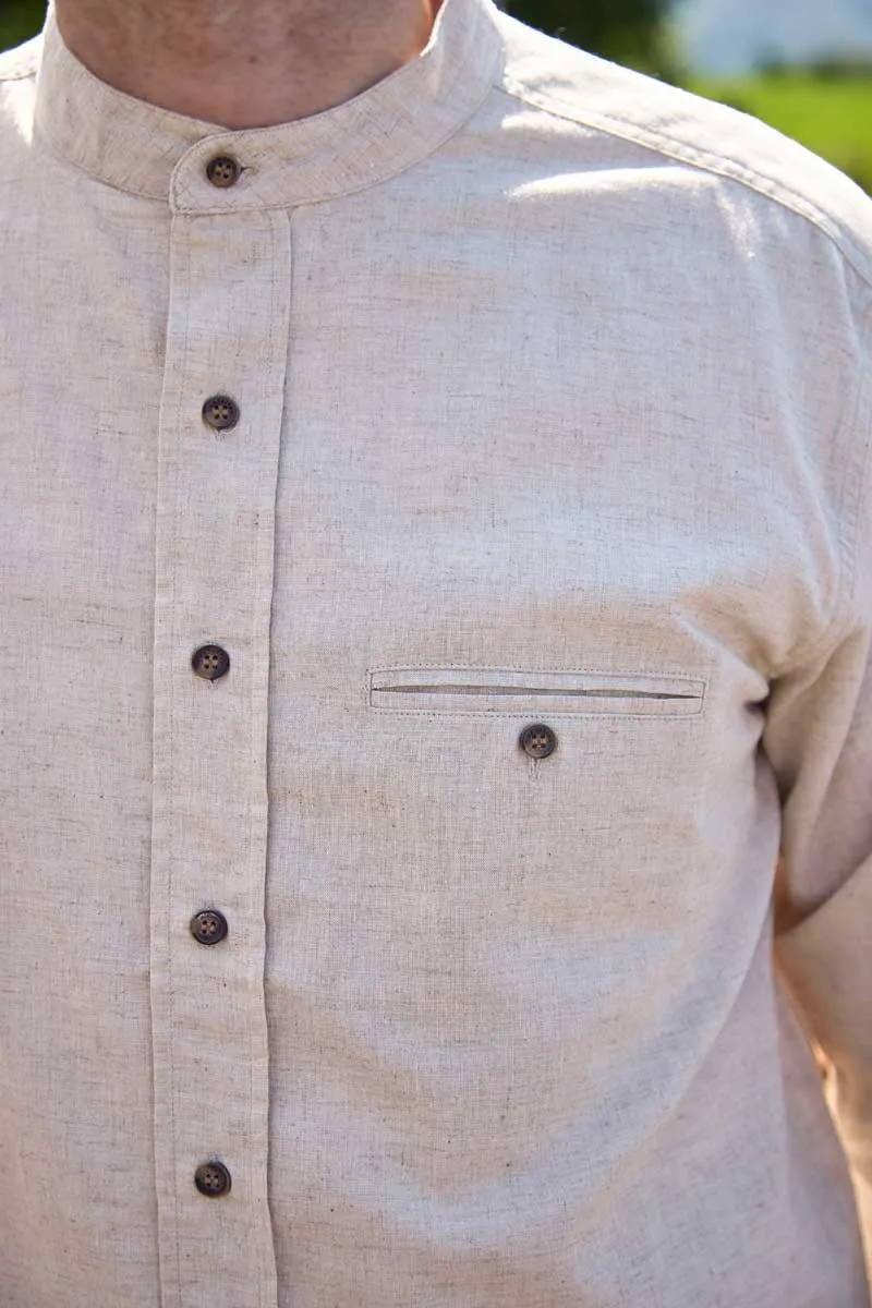 Lee Valley Linen Grandfather Shirt