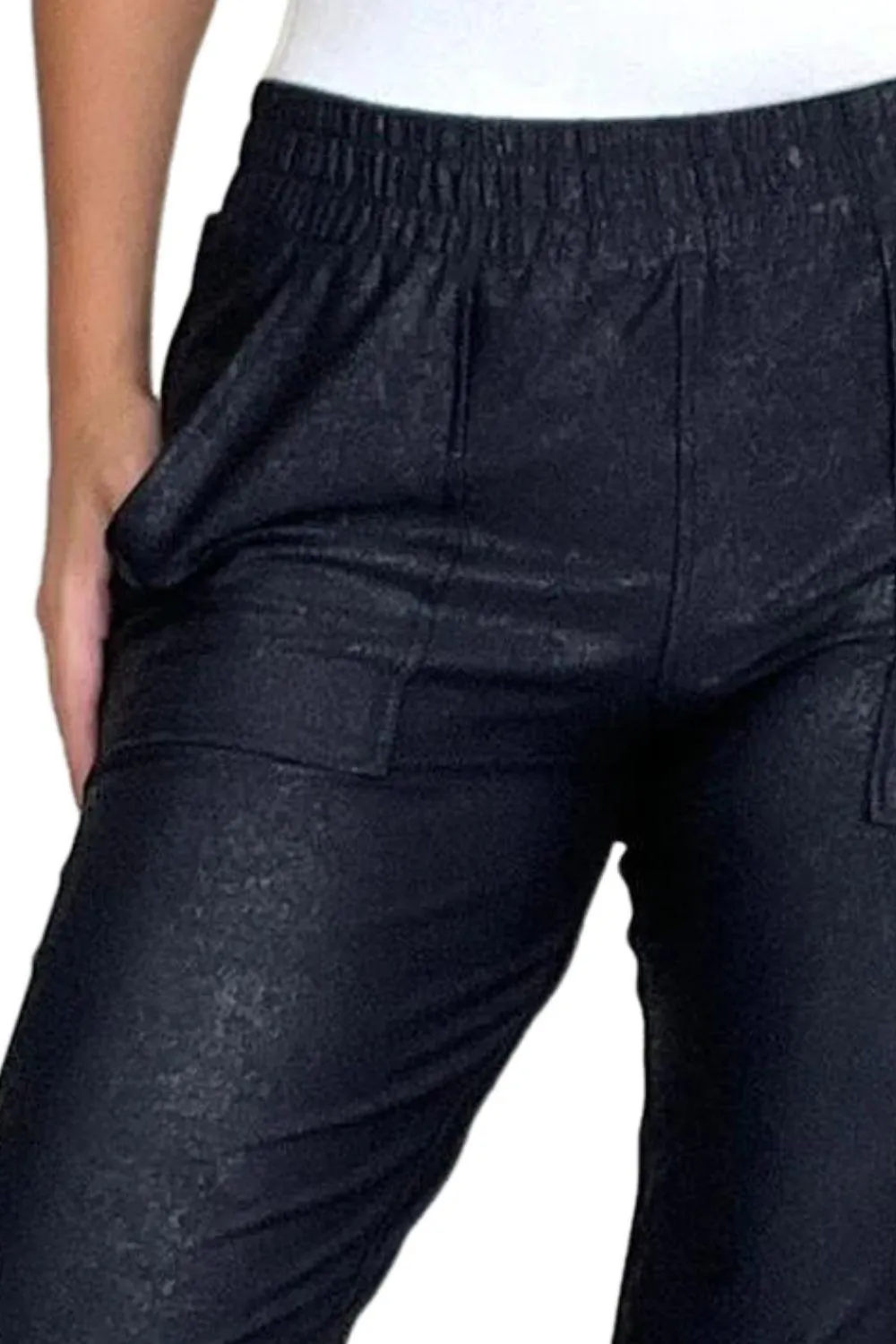 Leisure Ready Elastic Waist Joggers With Pockets