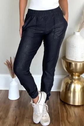 Leisure Ready Elastic Waist Joggers With Pockets