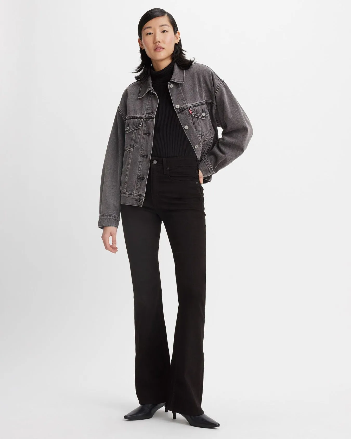 Levi's® Womens 726 High Rise Flare Jeans - Midnight Gaze
