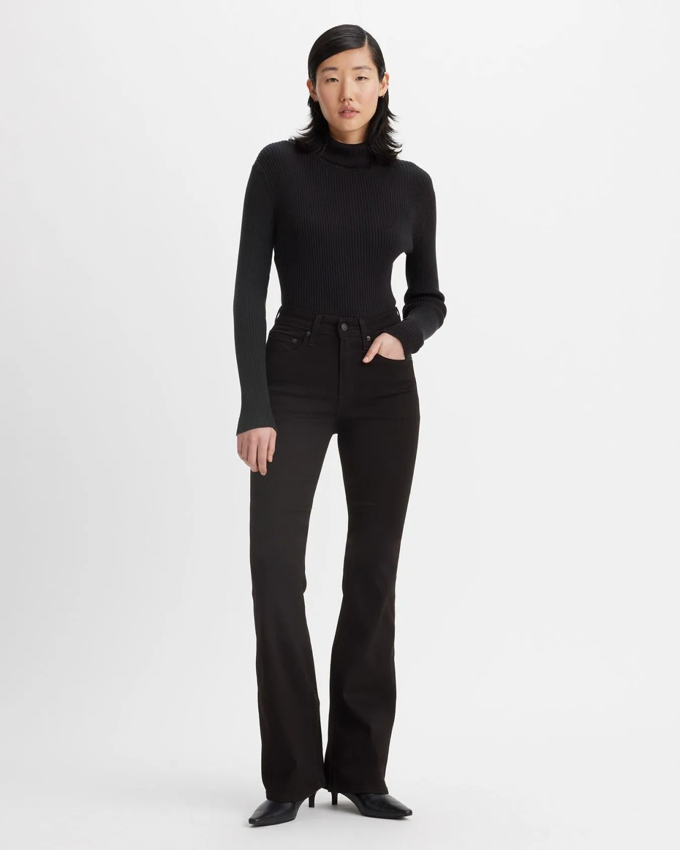Levi's® Womens 726 High Rise Flare Jeans - Midnight Gaze