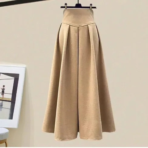 LovelyRLovely Women's Oversized Knitted Sweater With Skirt