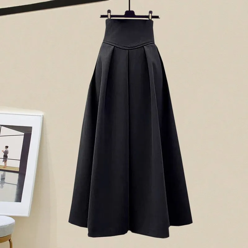 LovelyRLovely Women's Oversized Knitted Sweater With Skirt