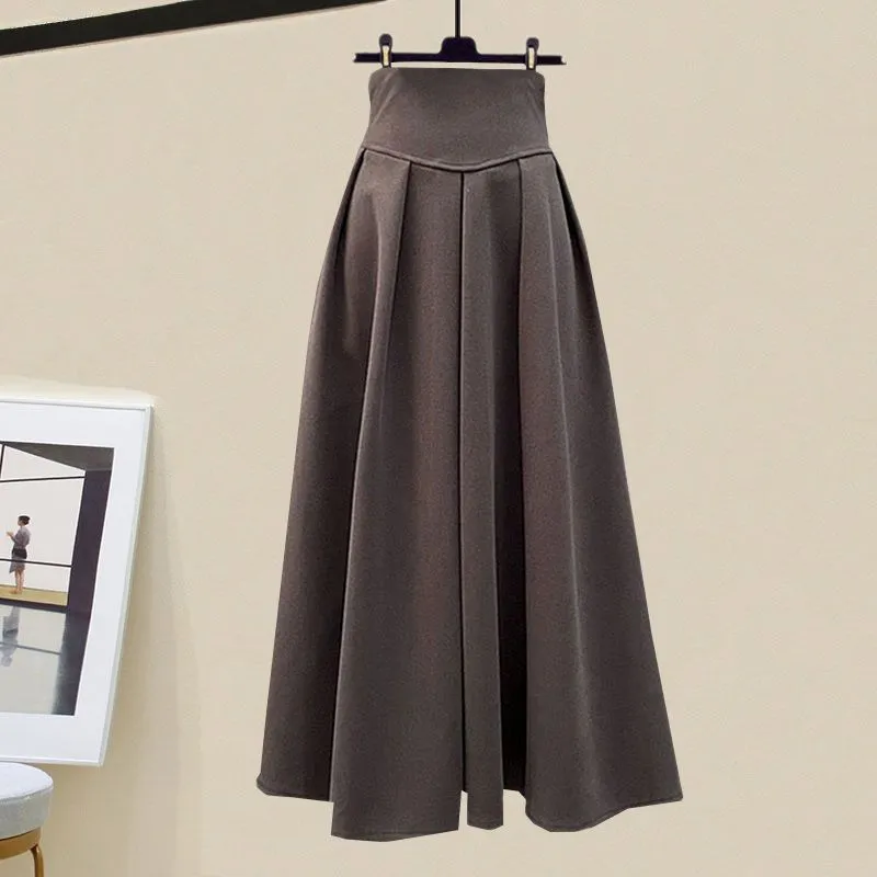 LovelyRLovely Women's Oversized Knitted Sweater With Skirt
