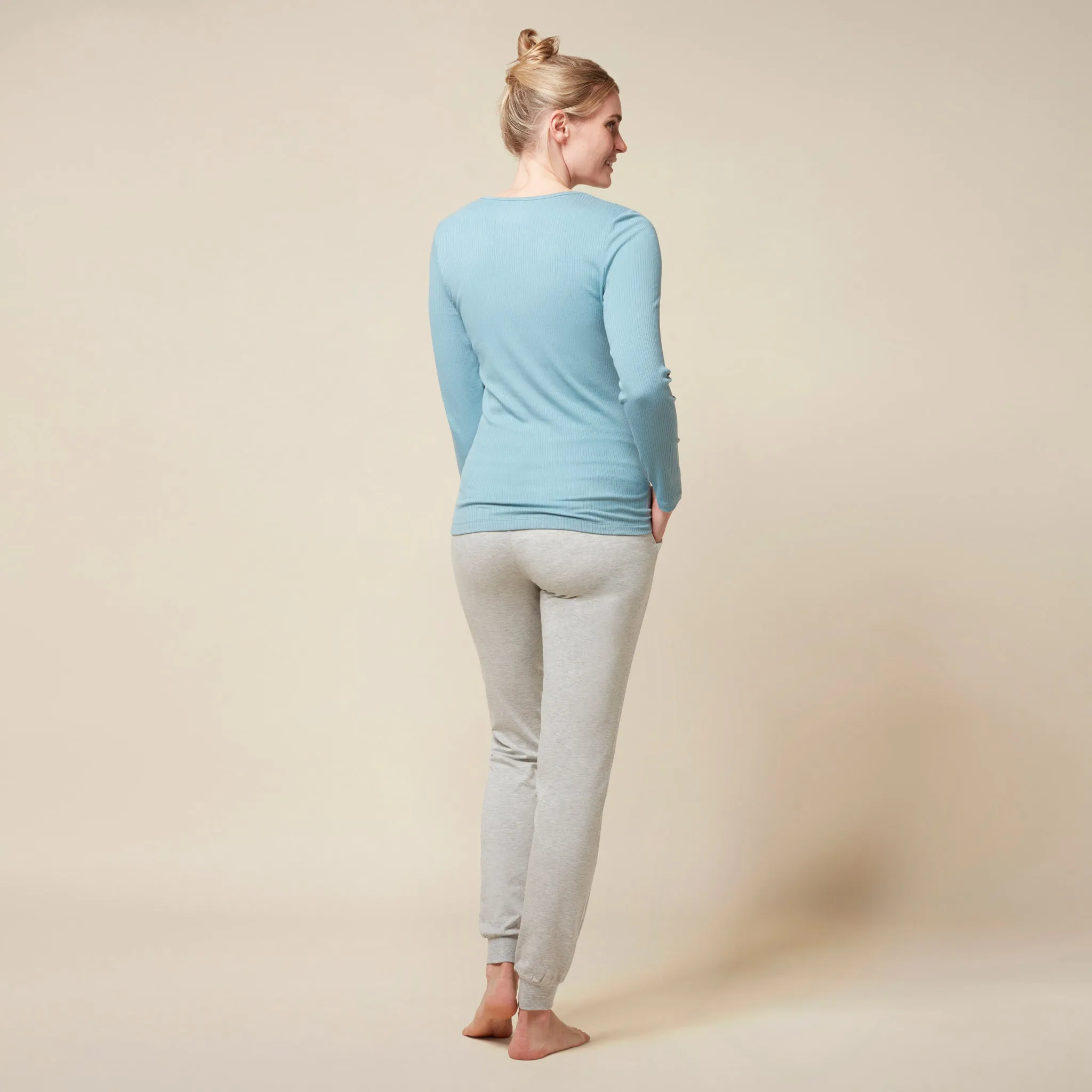 Mama Ribbed Long Sleeve T-Shirt & Joggers Outfit