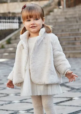 Mayoral Faux Fur Coat for Baby Girl