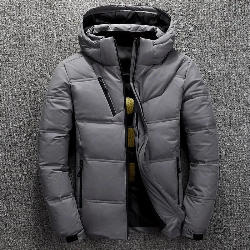 Men's Hooded Outdoor Thick Warm Padded Snow Coat Oversized M-4XL